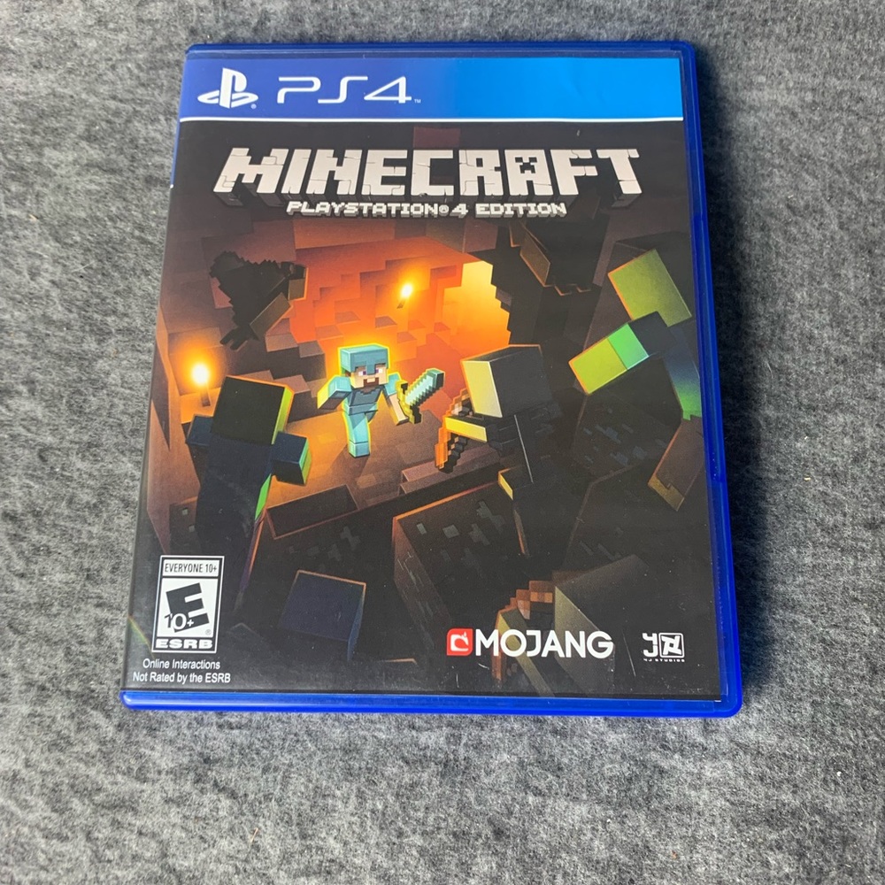 Minecraft: PlayStation 4 (PS4 Edition, Mojang, Rated E) No Manual -  Tested